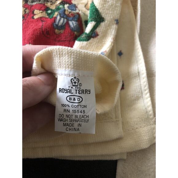 Royal Terry Christmas Towel Hand Dish Kitchen Bears (set Unbranded) 3 Total VTG - Picture 3 of 4